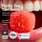 Create Creatine Monohydrate Gummies for Men & Women, Boost Focus, Strength, and Endurance, Anti-Melting Formula, Vegan, Gluten-Free, Non-GMO, 1.5g of Creatine per Gummy (Sour Cherry)