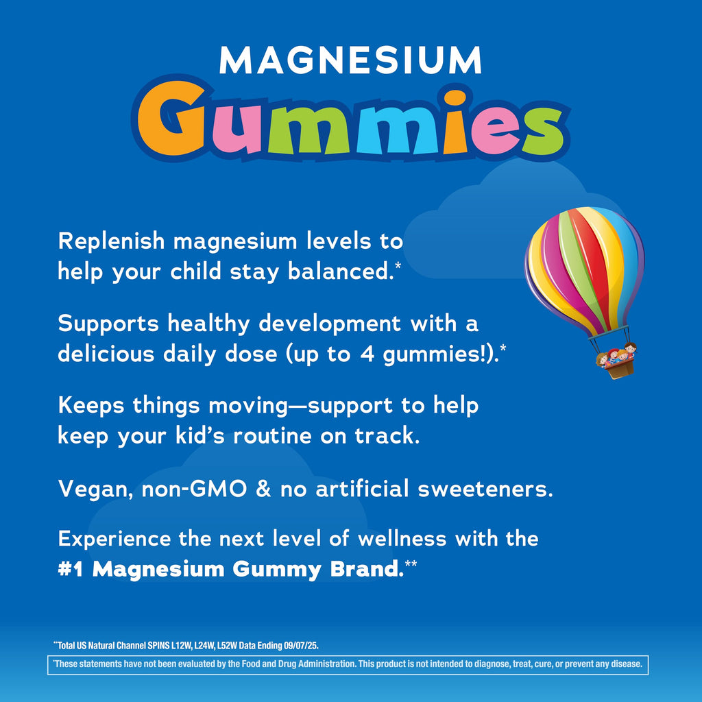 Natural Vitality Calm, Magnesium Citrate Kids Supplement, Stress Relief Gummies, Supports a Healthy Response to Stress, Gluten Free, Vegan, Sweet Citrus, 120 Gummies