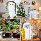 2 Pack Metal Arch Backdrop Stand 7.2FT, 6FT Wedding Balloon Floral Frame