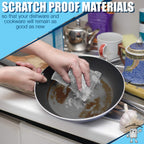 SPONGENATOR Kitchen Scrubbing Sponges - Heavy Duty Non-Scratch Scrubbing Cleaner Sponges in 1 Color - Multi-Surface Non-Metal Dish Scouring Scrubbers for Fast Cleaning. (12 Pack)