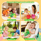 SAIMAND Baby Toys 6-12 Months,16PCS Montessori Plush Sensory Play Food Gift