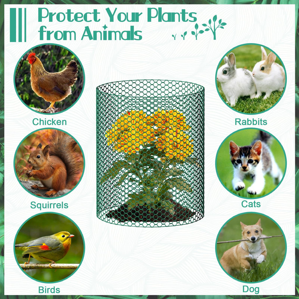 32.8ftx16In Plant Protectors from Animals,Plant Cages for Outdoor Plants