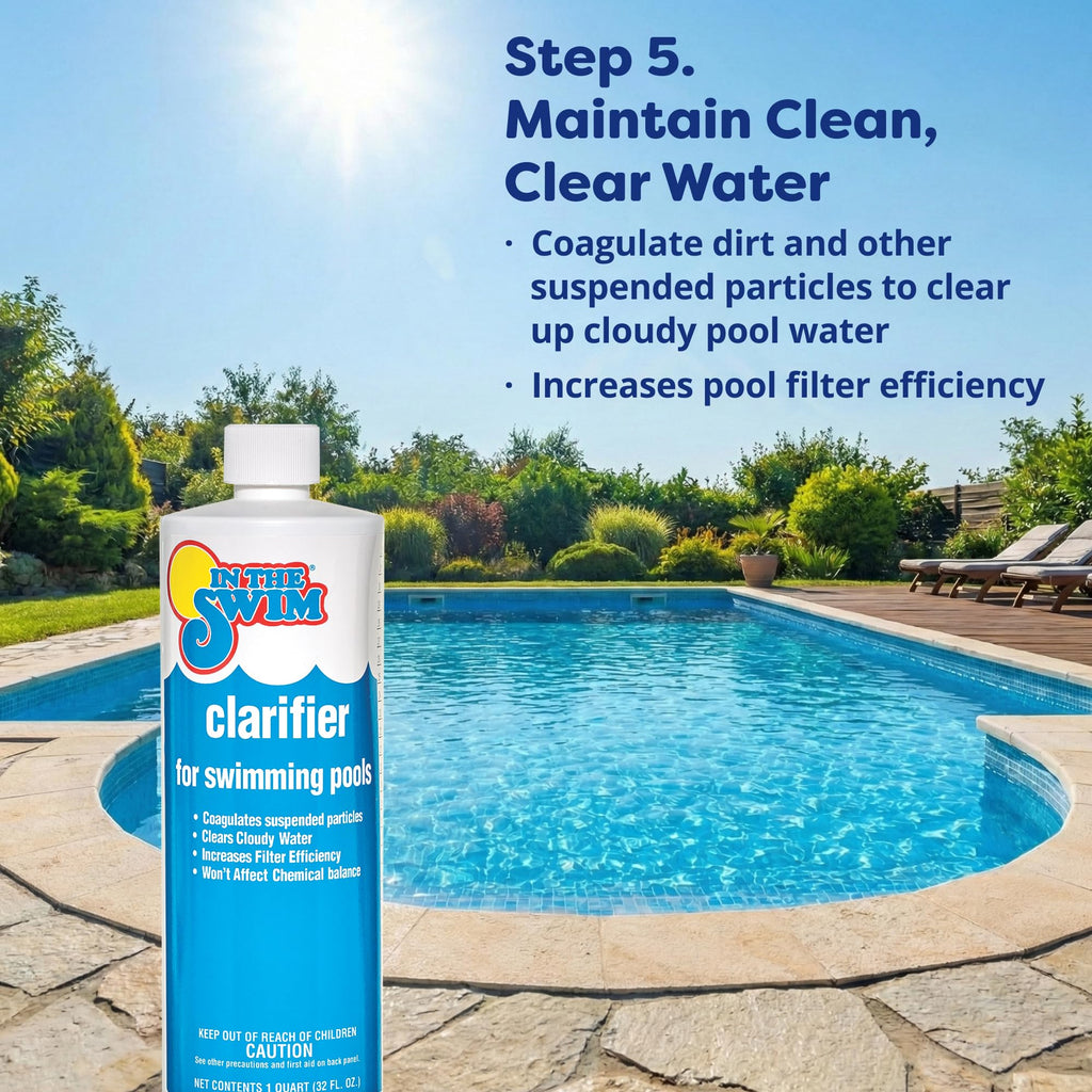 In The Swim Pool Deluxe Opening Chemical Start Up Kit and Spring Pill - Above Ground and In-Ground Swimming Pools - Up to 15,000