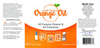 Bluewater Chemgroup Premium Cold Pressed Orange Oil Concentrate- 16 oz (with D-Limonene), Concentrated Cold Pressed Orange Oil Cleaner - All-Purpose Citrus Cleaner and Degreaser Blend
