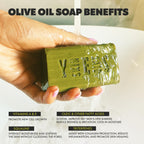 Skin Said Yes Olive Oil Soap Bars - Set of 8 - Organic Bar Soap - Moisturizing, Gentle on Skin, Rich in Antioxidants - Ideal for Sensitive Skin, Kids, Men, and Women - Perfect for Everyday Use