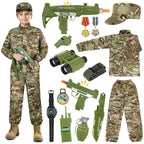 GIFTINBOX Army Costume for Boys, 15PCS Military Boys Halloween Costume