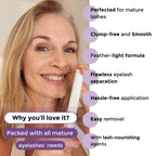 Rumi Cosmetiques VolumeCare+ Mascara For Mature Women - Extreme Length and Volume 2-in-1 Formula - No Clumps or Flaking, Long-Wearing, Hypoallergenic Mascara For Sensitive Eyes (Natural Black)