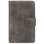 Server Book with Zipper Pocket and Magnetic Closure, Server Books for Waitress, Leather Waitstaff Organizer with High Volume Money Pocket, Fit Server Apron (Grey)