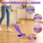 UMAYCOOL Disposable Mop Pads Refills for Swiffer WetJet Spray Mop - Wet Jet Refill Pads for All Purpose Multi Surface Hardwood Floor Cleaning - Thickened and Super Absorbent - 30 Count
