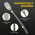 The Ultimate Back Scratcher - Large Dual-Textured Back Scratcher for Men & Women, Long Sturdy Handle, Soft & Firm Scratching Heads, Deep Satisfying Scratch for Back, Scalp & Body
