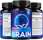 (5 Pack) Memory Mood and Brain Capsules - Official Daily Support Brain Health Supplement Pills Advanced Formula, Memory & Mood Brain & Memory Focus Reviews, 300 Capsules for 5 Months