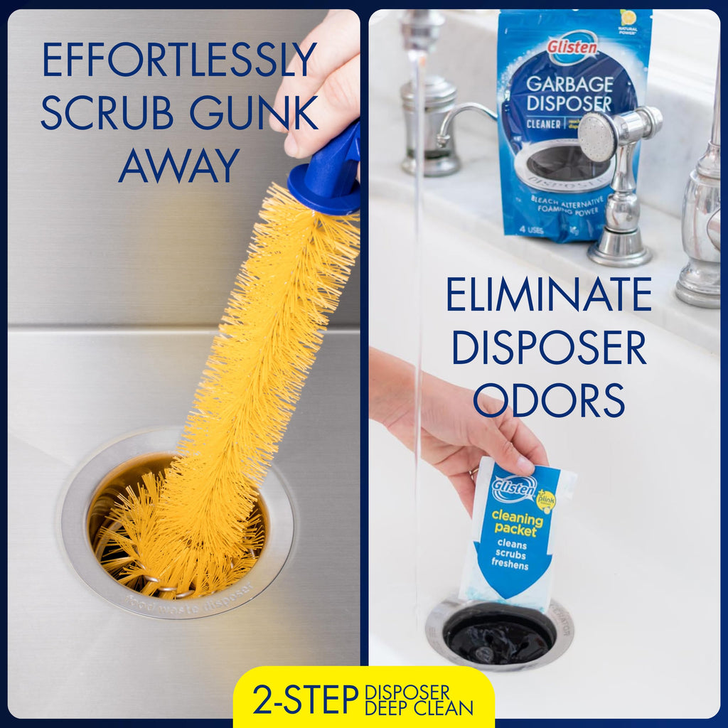 Mr. Scrappy Garbage Disposal Brush and Disposer Care Kit