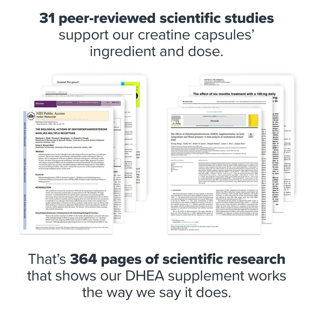 LEGION DHEA 50mg Supplement for Men & Women – Supports Hormone Balance & Wellness, Helps Maintain Energy, Immune System & Bone Strength, Naturally Sweetened, Non-GMO, Gluten-Free (120 Servings)