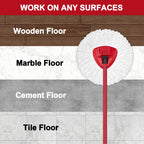 4 Pack Mop Heads Replacements for O-Ceda Easy Wrin Spin System, Microfiber Refills, Easy Cleaning Mop Repalce Head
