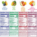 Happy Tot Organics Stage 4 Baby Food Pouches, Gluten Free, Vegan Snack, Fiber & Protein Fruit & Veggie Puree, Fruit & Veggie Variety Pack, 4 Ounce (Pack of 16)