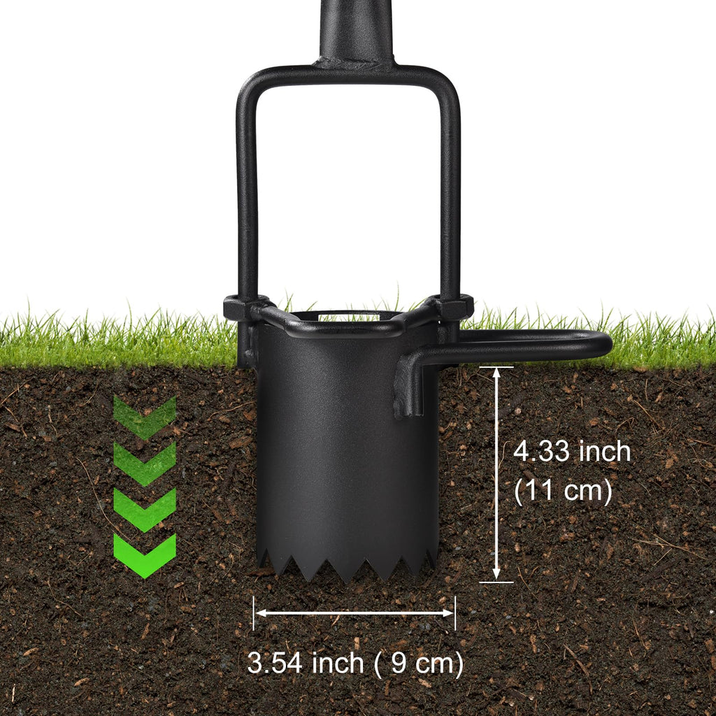 Omesata Sod Plugger, Bulb Planter Grass Plug Tool for Digging Holes