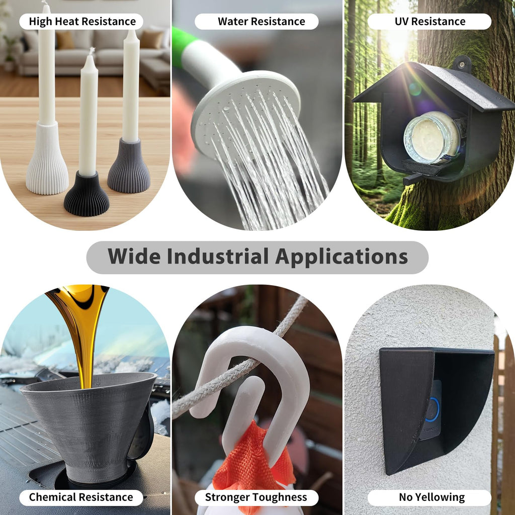 iSANMATE ASA-GF 3D Printer Filament, 10% Glass Fiber Reinforced, Superior Weather & UV Resistance, High Strength & Thermal Stability for Outdoor & High-Impact Applications (1kg, Grey)