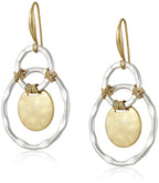 Robert Lee Morris Wire Wrapped Orbital Circle Drop Earrings