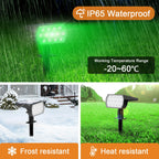 WELALO Color Changing Solar Lights Outdoor, IP68 Waterproof, RGB, 6 Pack