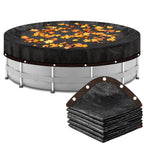 18ft Round Leaf Net Pool Cover for Above Ground Pools,Mesh Cover to Catching Leaves, Mesh Tarp with Grommets, Resistant Garden Sun Shade Netting(Only Cover)