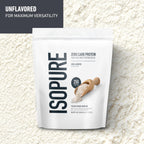 Isopure Zero Carb 100% Pure Whey Isolate Protein Powder, Gluten Free, with Vitamins, Unflavored, 25g Protein Per Serving, 3 Lbs, 47 Servings, (Pack of 6), (Packaging May Vary)