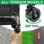 Double Decker Wagon 600lb Capacity & 400L Collapsible Sports Wagon
