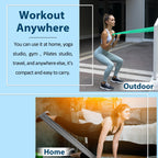 Exercise Bands Set with Handles - Latex Free Resistance Bands for Stretching, Workout, Rehab, Yoga, Pilates, Gym, Home Exercise
