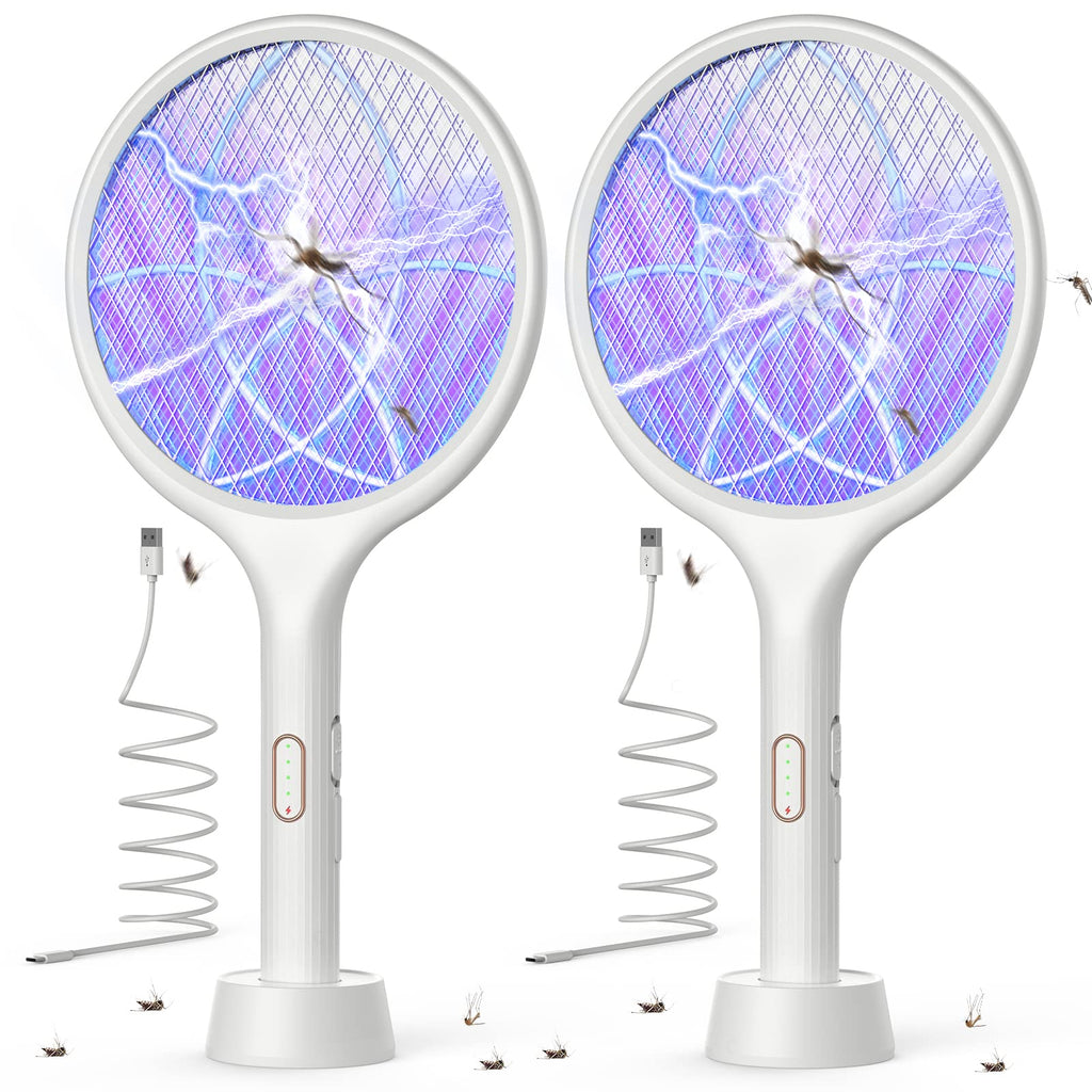 YISSVIC Electric Fly Swatter 4000V Bug Zapper Racket Dual Mode