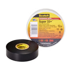 3M Scotch Super 33+ Electrical Tape, 3/4 in x 52 ft, 1 Roll, Black