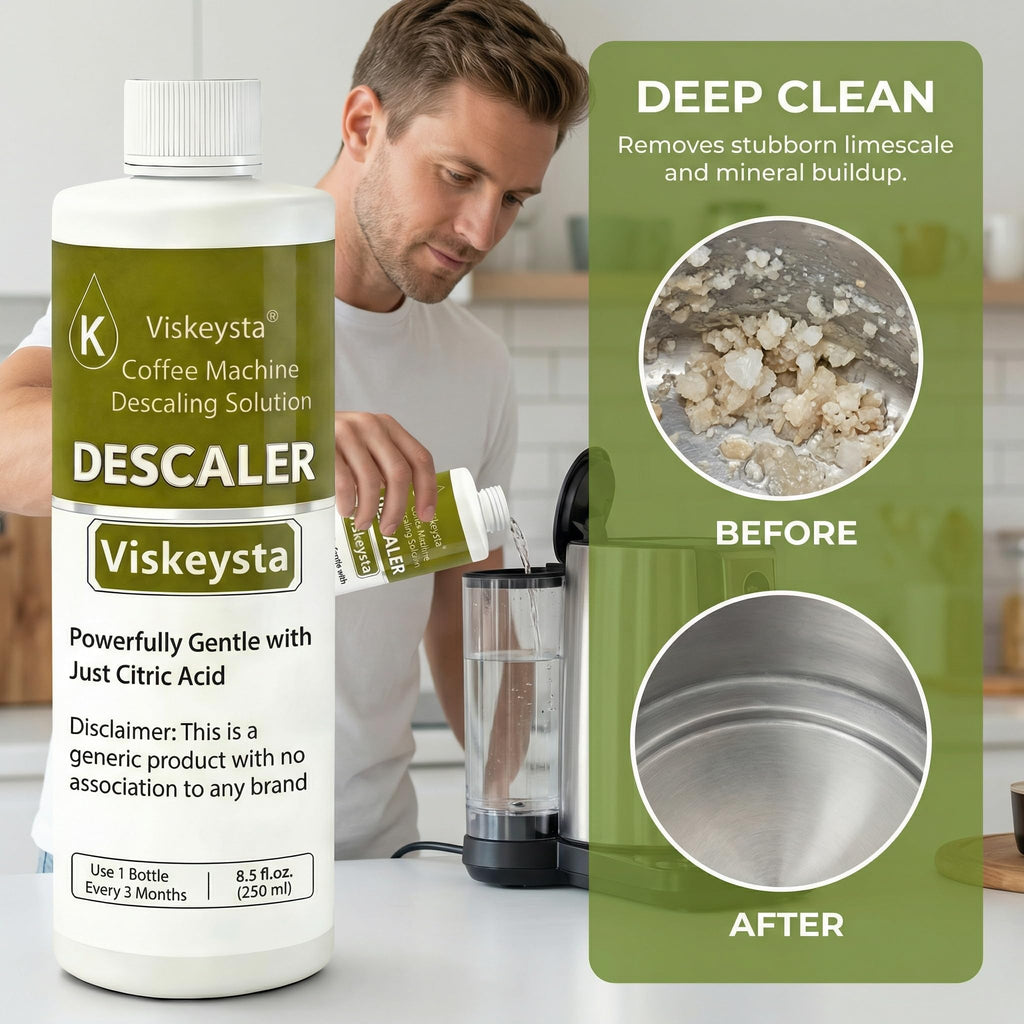 Viskeysta 6-Month Maintenance Kit for Keurig: 2 Descalers + 4 Filters + 8 Cleaning Pods, Compatible with Keurig Classic/1.0/2.0 K-Cup Coffee Makers