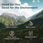 ecoHiny Premium & Soft Bamboo Toilet Paper | PFAS Free | 12 Mega Rolls, 3 ply & 350 Sheets | Non Toxic, FSC Certified, Septic Safe, BPA Free | Tree Free Toilet Tissue | Plastic Free Packaging