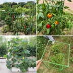 MQUPIN Tomato Cages,3 Packs Square Tomato Cage for Garden Plant Support,41 * 15 * 15in Heavy Duty Steel Plant Tower Stakes Trellis for Climbing Vegetables Flowers Fruits