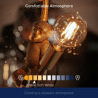 FLSNT G16.5 Dimmable LED Candelabra Bulbs 60W Equivalent, LED E12 Chandelier Light Bulbs, 550LM, CRI90, 5.5W, AC 120V, 6 Pack, 2700K Soft White