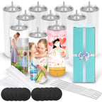 D·S Sublimation Tumblers 20 oz 10 Pack Skinny Straight Tumblers Bulk