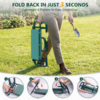 AUROPEAK Garden Kneeler and Seat, 7-Level Adjustable Stool with Handles
