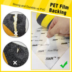S&X Black/Yellow Anti Slip Tape, 6" x 33 FT, Heavy-Duty Grip Tape for Stairs Outdoor Waterproof Safety Non Skid Roll High Traction Non Slip Treads with Hard-Wearing Surface