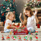 Christmas Advent Calendar 2026,Christmas Vacation Countdown Calendars,Christmas Tree Ornaments Stocking Stuffers Gifts with 24 pcs Collectible Doll Figures for Kids and Adults