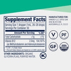 Vimergy USDA Organic Liquid Vitamin B12 Supplement 2500 mcg, Methylcobalamin & Adenosylcobalamin Fast-Absorbing Energy Support, Vegan, Non-GMO B12 Vitamins for Women & Men 30 Serving (30 mL)