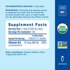 Mommy's Bliss Organic Baby Vitamin D Drops | Infant Vitamin D3 Drops Promote Healthy Growth and Bone Development | Newborn+ | 0.11 Fl Oz (100 Servings) | Pack of 2