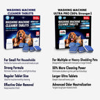 Washing Machine Cleaner New Ultra Pro Tablets 50% Stronger Formula for Pet - 56 Pack, HE Front & Top Load, Washer Deep Cleaning, Remove Tough Pet Hair, Odors, Residue & Grime, No Dander Build-up