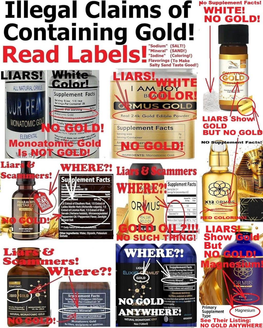 EnerGold® Monoatomic Gold/ORMUS: World's ONLY Pure-G O L D! Deflect Radiation, EMFs, & Low-Energy Frequencies; Repair DNA, Pineal Gland, & All Tissues of the Body; Energize Your Aura & Chakras,...