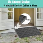 BESEA 3.5" inch Threshold Ramp Rubber Wheelchair Ramp, No-Slip Surface 3500 Lbs Load Capacity for Home Doorways Driveways Curb