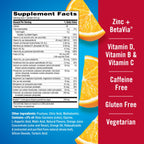 Emergen-C Immune+ Triple Action Immune Support Powder, BetaVia (R), 1000mg Vitamin C, B Vitamins, Vitamin D and Antioxidants, Super Orange, Back to School Essentials – 50 Count