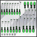 118-Piece Magnetic Screwdriver Set with Plastic Racking, Precision Screwdrivers, Magnetizer, Demagnetizer, Nut Drivers, Ratchet Handles, Allen Keys, Sockets & More - DIY Tools & Gift for Men