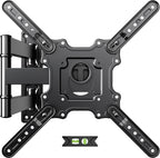USX Mount TV Wall Mount for Most 26-60 Inch TVs up to 77 lbs, Full Motion Wall Mount TV Bracket with Swivel Tilt Single Stud Design for Corner, Max VESA 400x400mm fit Most 32 40 42 43 50 55 60 TVs