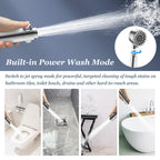 FEELSO Filtered Shower Head with Handheld, High Pressure 4 Spray Showerhead with Filters & Upgraded Anti-clog Nozzles for Hard Water -Remove Chlorine, Reduce Dry Itchy Skin -ON/OFF Switch