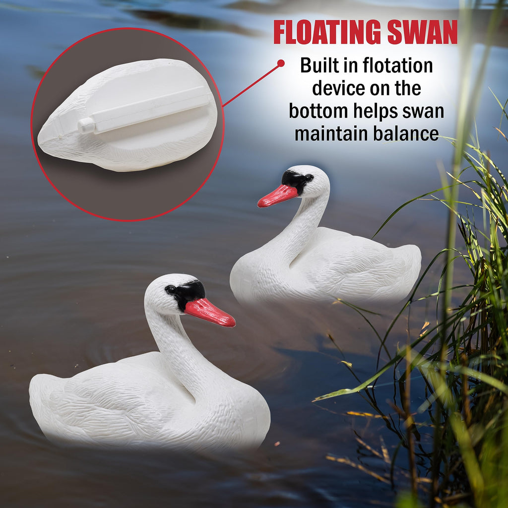 Swan Decoys for Geese | Floating Swan Decoy for Pool, Pond & Lake