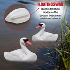 Swan Decoys for Geese | Floating Swan Decoy for Pool, Pond & Lake