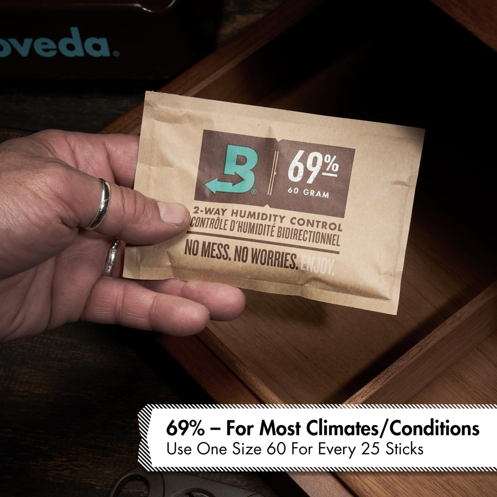 Boveda 69% Humidity Control Packs, Size 60, 4-Pack – Standard Use