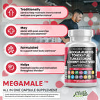 Clean Nutraceuticals Fadogia Agrestis Tongkat Ali Turkesterone Supplement with Horny Goat Weed, Saw Palmetto, Maca Root, Siberian Ginseng, Tribulus Terrestris, Fenugreek, Wild Yam - 60 Count